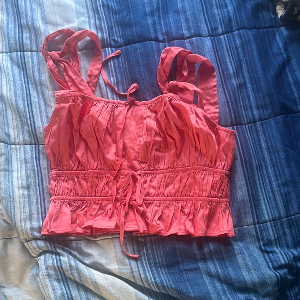 Forever 21 Pink Ruched Top